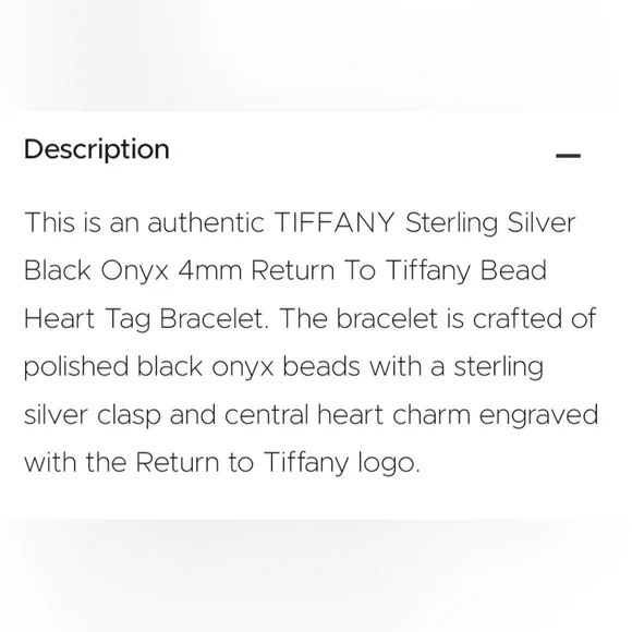 Tiffany's black onyx bracelet - Picture 2 of 2